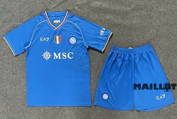 Foot Maillot Pas Cher Domicile Conjunto De Homme Napoli 2023 2024 Bleu