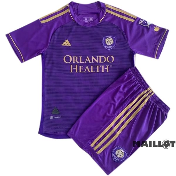 Foot Maillot Pas Cher Domicile Conjunto De Homme Orlando City 2023 2024 Purpura