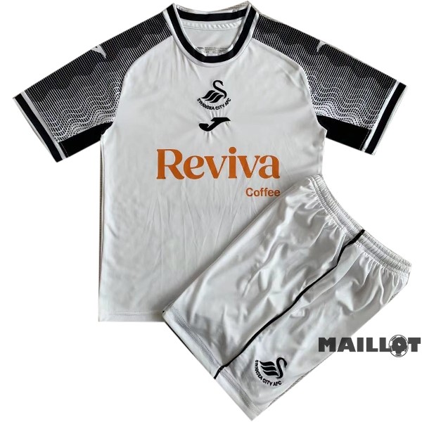 Foot Maillot Pas Cher Domicile Conjunto De Homme Swansea 2023 2024 Blanc