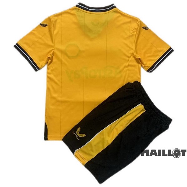 Foot Maillot Pas Cher Domicile Conjunto De Homme Wolves 2023 2024 Jaune