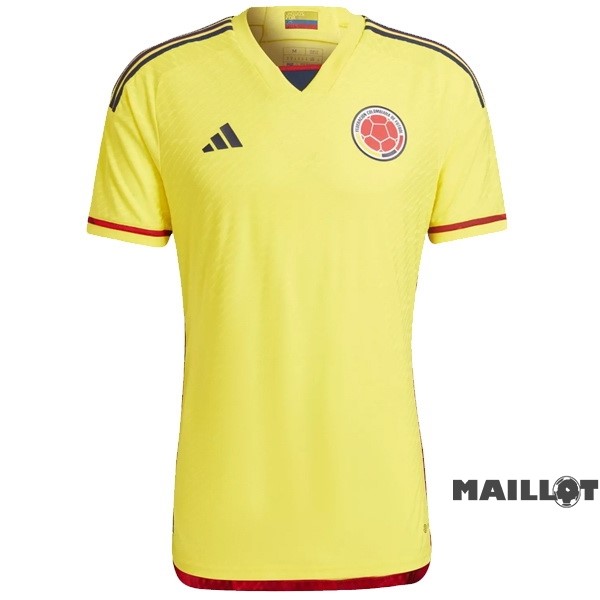 Foot Maillot Pas Cher Domicile Joueurs Maillot Columbia 2022 Jaune