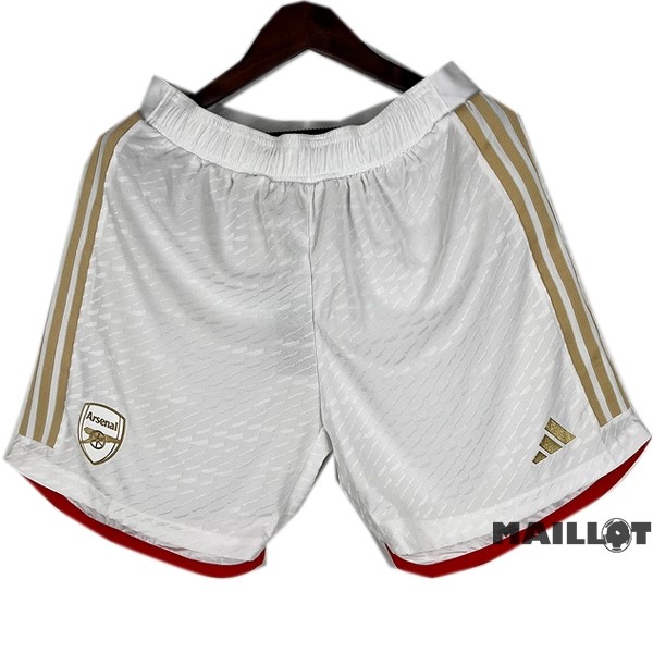 Foot Maillot Pas Cher Domicile Joueurs Pantalon Arsenal 2023 2024 Blanc