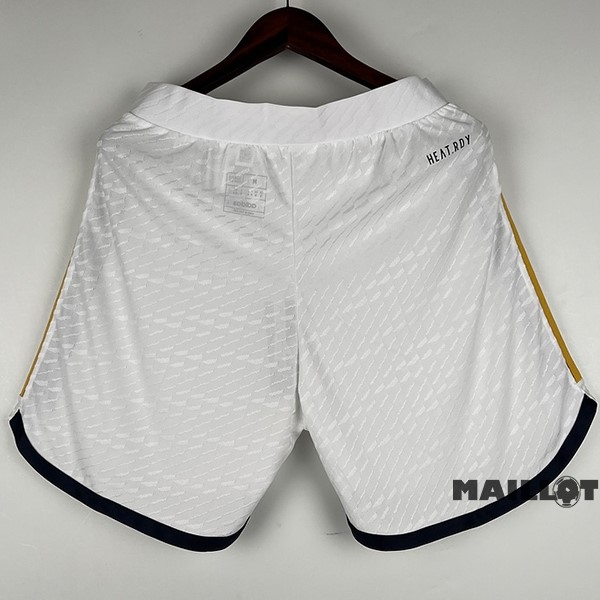 Foot Maillot Pas Cher Domicile Joueurs Pantalon Real Madrid 2023 2024 Blanc