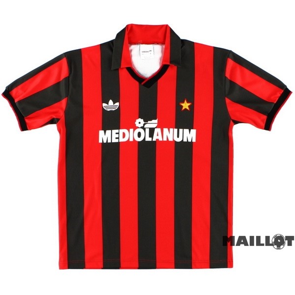 Foot Maillot Pas Cher Domicile Maillot AC Milan Retro 1991 1992 Rouge