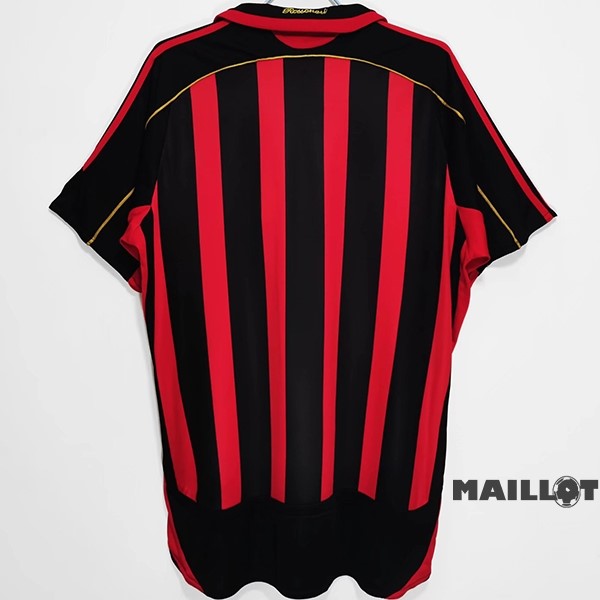 Foot Maillot Pas Cher Domicile Maillot AC Milan Retro 2006 2007 Rouge