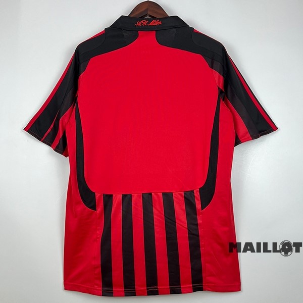 Foot Maillot Pas Cher Domicile Maillot AC Milan Retro 2007 2008 Rouge