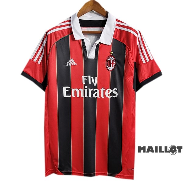 Foot Maillot Pas Cher Domicile Maillot AC Milan Retro 2012 2013 Rouge