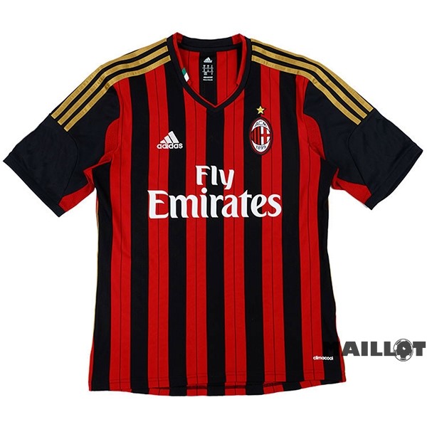 Foot Maillot Pas Cher Domicile Maillot AC Milan Retro 2013 2014 Rouge