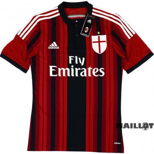 Foot Maillot Pas Cher Domicile Maillot AC Milan Retro 2014 2015 Rouge