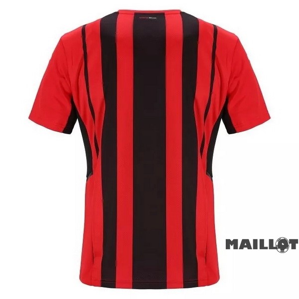 Foot Maillot Pas Cher Domicile Maillot AC Milan Retro 2021 2022 Rouge Noir