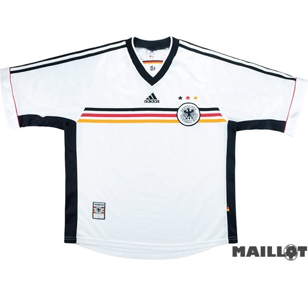 Foot Maillot Pas Cher Domicile Maillot Allemagne Retro 1998 Blanc