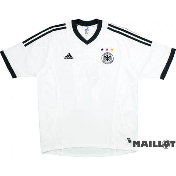 Foot Maillot Pas Cher Domicile Maillot Allemagne Retro 2002 Blanc