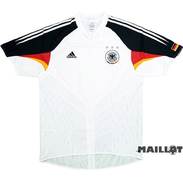 Foot Maillot Pas Cher Domicile Maillot Allemagne Retro 2004 Blanc