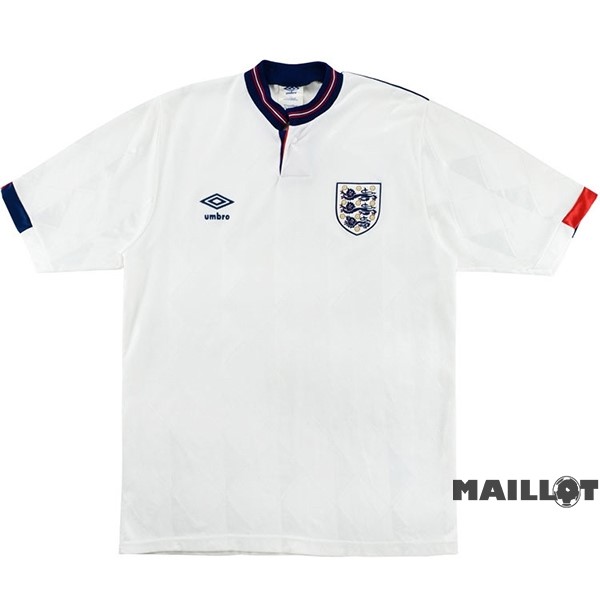 Foot Maillot Pas Cher Domicile Maillot Angleterre Retro 1989 Blanc