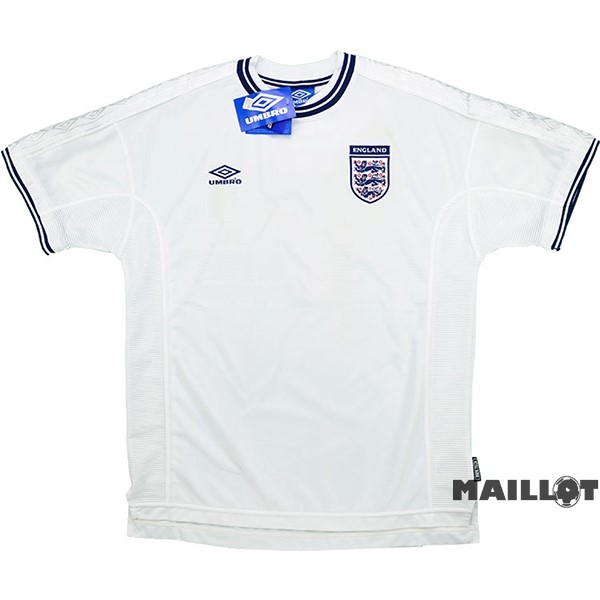 Foot Maillot Pas Cher Domicile Maillot Angleterre Retro 2000 Blanc
