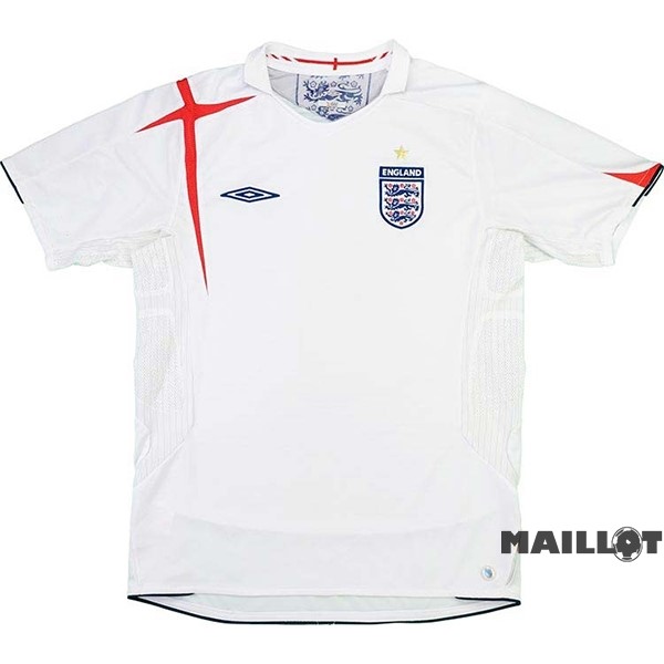 Foot Maillot Pas Cher Domicile Maillot Angleterre Retro 2006 Blanc