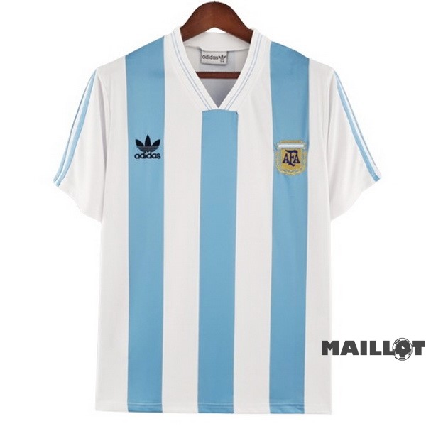 Foot Maillot Pas Cher Domicile Maillot Argentine Retro 1993 1994 Bleu