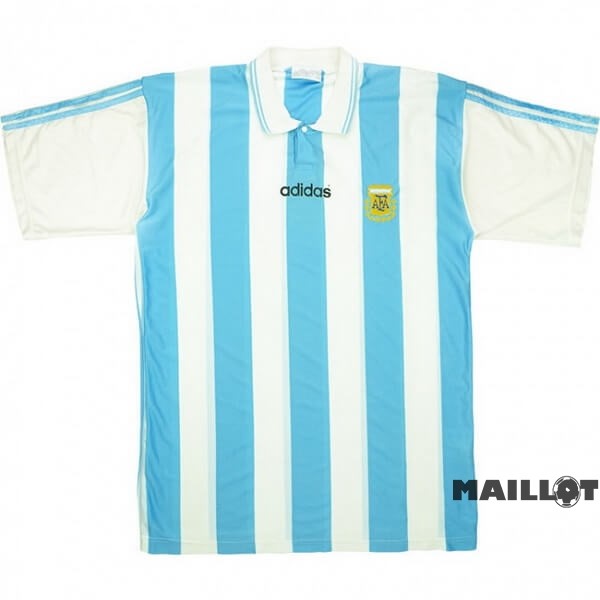 Foot Maillot Pas Cher Domicile Maillot Argentine Retro 1994 Bleu