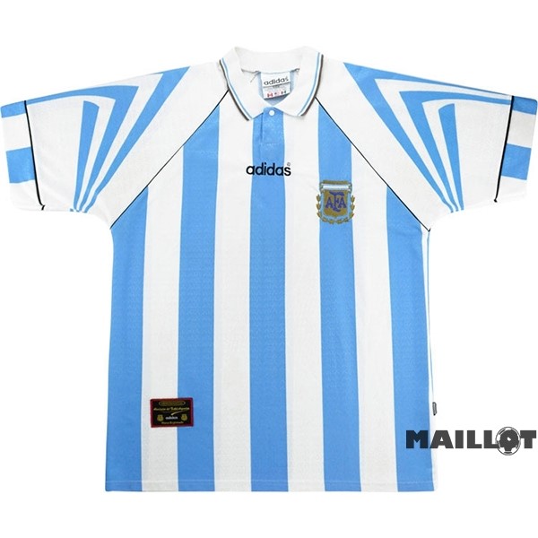 Foot Maillot Pas Cher Domicile Maillot Argentine Retro 1996 Bleu