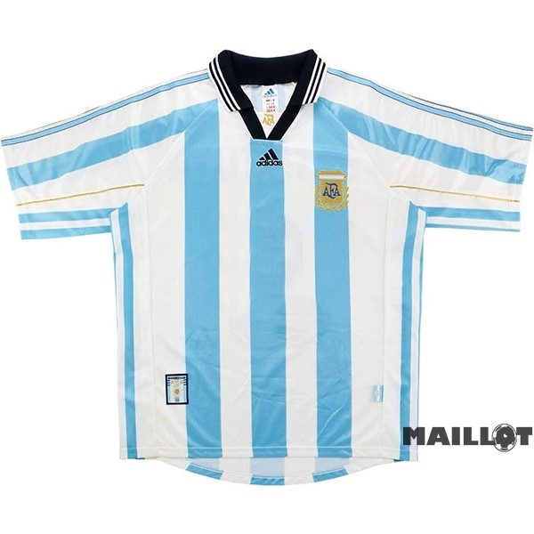 Foot Maillot Pas Cher Domicile Maillot Argentine Retro 1998 Bleu