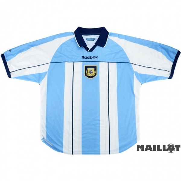 Foot Maillot Pas Cher Domicile Maillot Argentine Retro 2000 Bleu