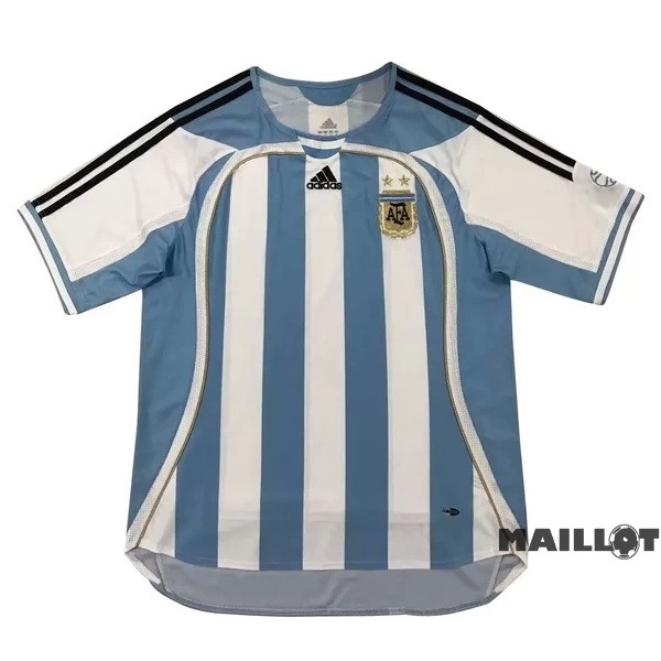 Foot Maillot Pas Cher Domicile Maillot Argentine Retro 2006 Bleu