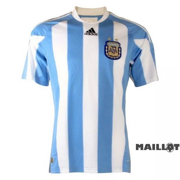 Foot Maillot Pas Cher Domicile Maillot Argentine Retro 2010 Bleu