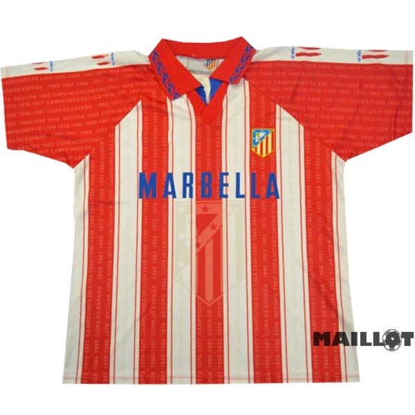 Foot Maillot Pas Cher Domicile Maillot Atlético Madrid Retro 1995 1996 Rouge