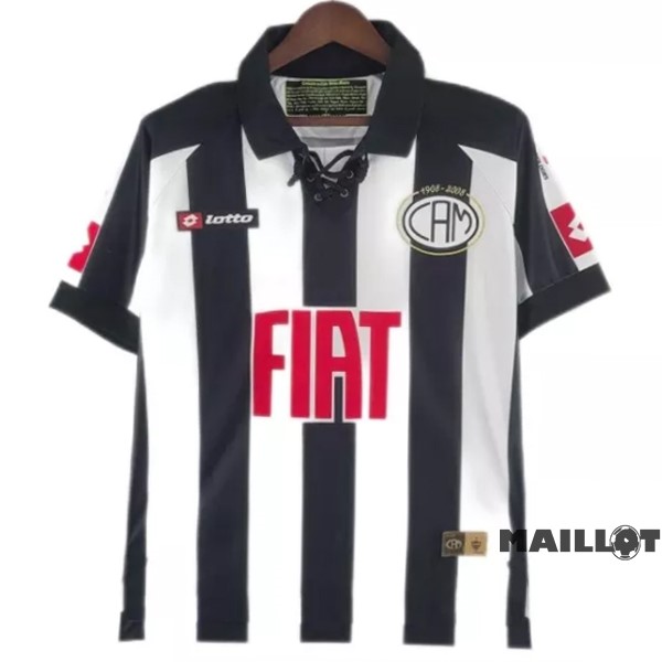 Foot Maillot Pas Cher Domicile Maillot Atlético Mineiro Retro 2008 Blanc Noir