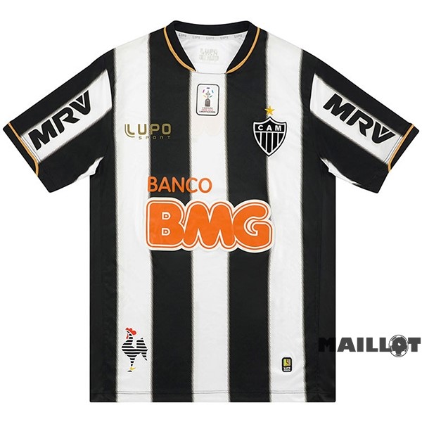 Foot Maillot Pas Cher Domicile Maillot Atlético Mineiro Retro 2013 Noir Blanc