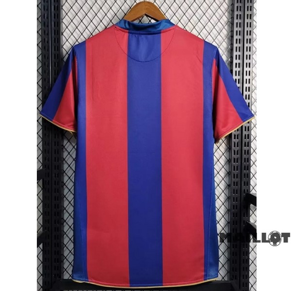 Foot Maillot Pas Cher Domicile Maillot Barcelona Retro 2007 2008 Bleu Rouge