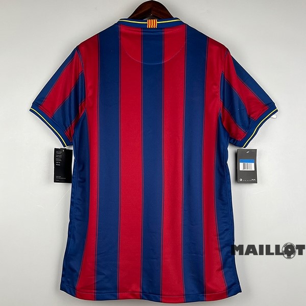 Foot Maillot Pas Cher Domicile Maillot Barcelona Retro 2009 2010 Bleu Rouge