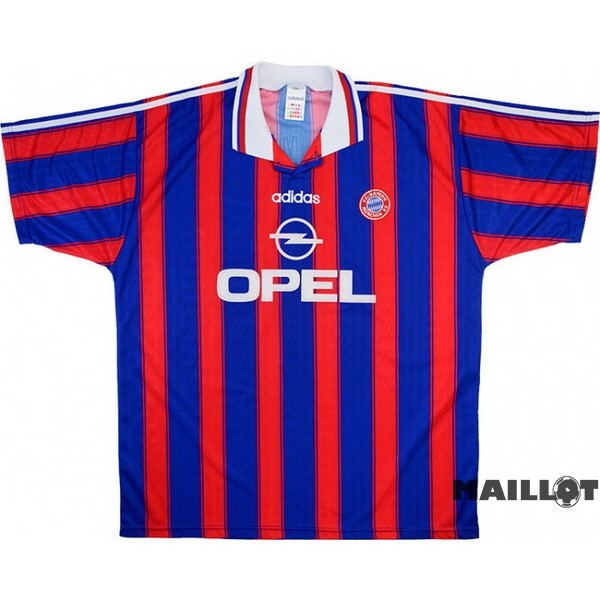 Foot Maillot Pas Cher Domicile Maillot Bayern Múnich Retro 1995 1997 Bleu Rouge