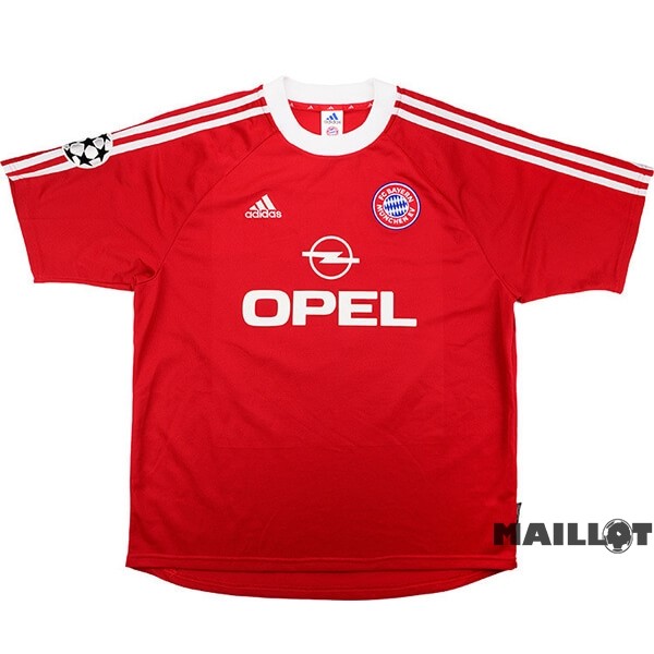 Foot Maillot Pas Cher Domicile Maillot Bayern Múnich Retro 2001 2002 Rouge