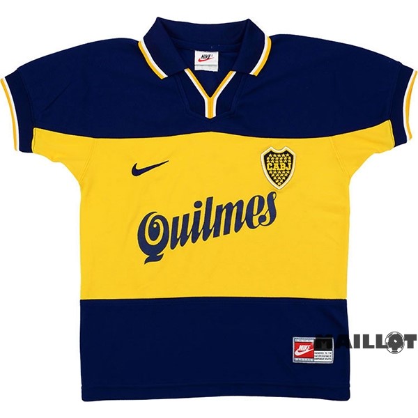 Foot Maillot Pas Cher Domicile Maillot Boca Juniors Retro 1999 Bleu Jaune