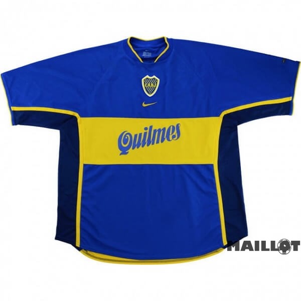 Foot Maillot Pas Cher Domicile Maillot Boca Juniors Retro 2001 Bleu