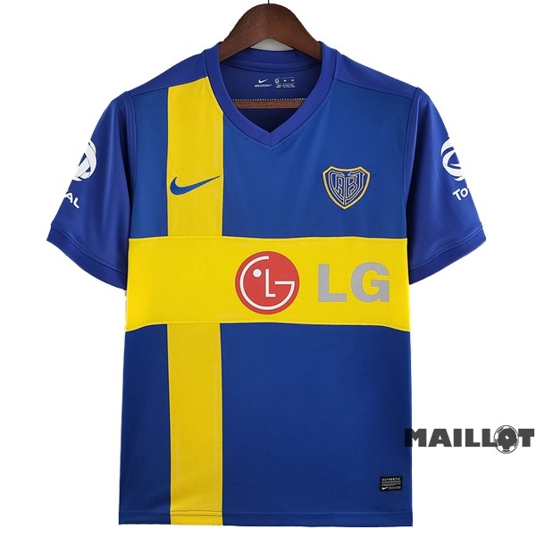 Foot Maillot Pas Cher Domicile Maillot Boca Juniors Retro 2009 2010 Bleu