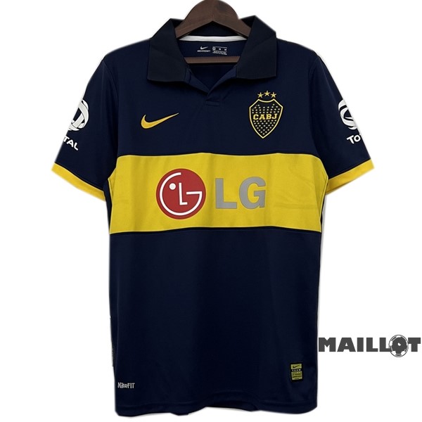 Foot Maillot Pas Cher Domicile Maillot Boca Juniors Retro 2009 2010 Bleu Marine