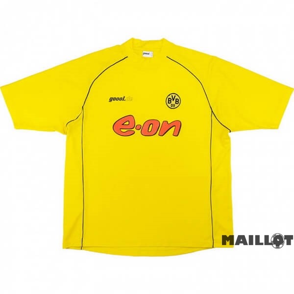 Foot Maillot Pas Cher Domicile Maillot Borussia Dortmund Retro 2002 Jaune