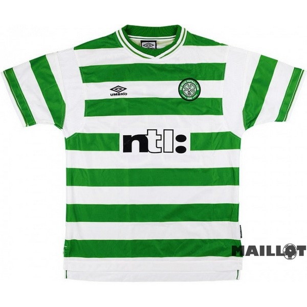 Foot Maillot Pas Cher Domicile Maillot Celtic Retro 1999 2001 Vert
