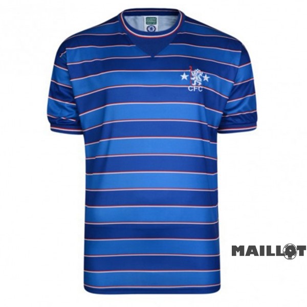 Foot Maillot Pas Cher Domicile Maillot Chelsea Retro 1983 1985 Bleu