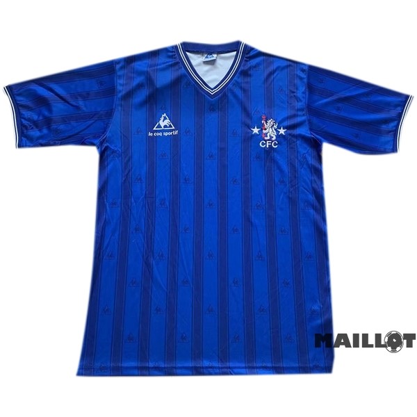 Foot Maillot Pas Cher Domicile Maillot Chelsea Retro 1985 1987 Bleu