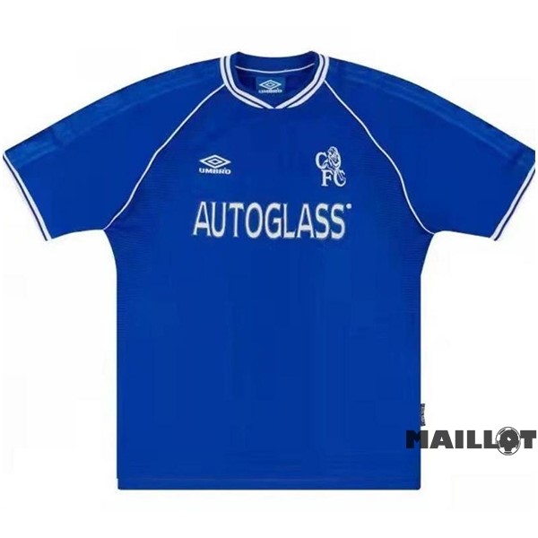Foot Maillot Pas Cher Domicile Maillot Chelsea Retro 1999 2000 Bleu