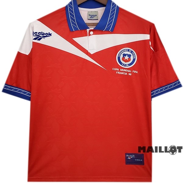 Foot Maillot Pas Cher Domicile Maillot Chili Retro 1998 Rouge