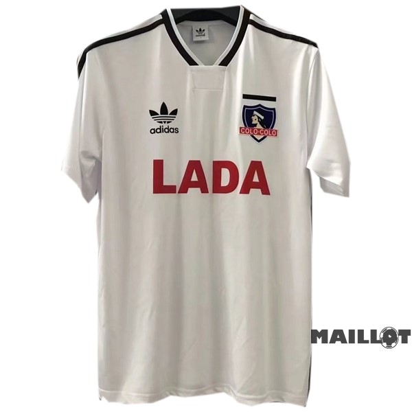 Foot Maillot Pas Cher Domicile Maillot Colo Colo Retro 1991 Blanc