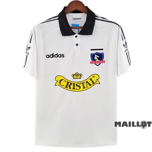 Foot Maillot Pas Cher Domicile Maillot Colo Colo Retro 1992 1993 Blanc