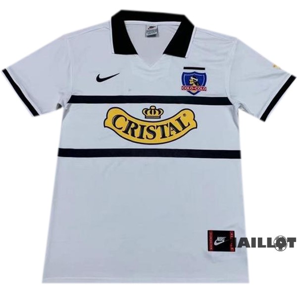 Foot Maillot Pas Cher Domicile Maillot Colo Colo Retro 1996 Blanc