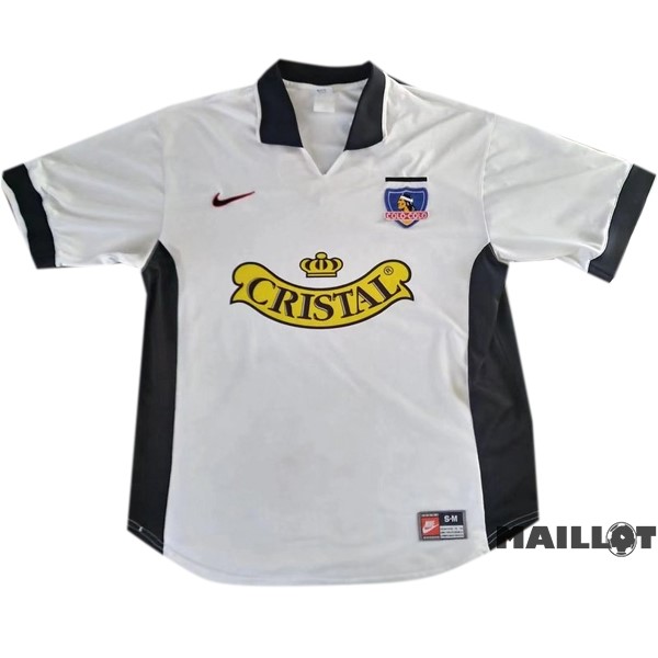 Foot Maillot Pas Cher Domicile Maillot Colo Colo Retro 1997 1998 Blanc