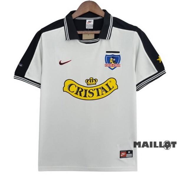 Foot Maillot Pas Cher Domicile Maillot Colo Colo Retro 1999 Blanc