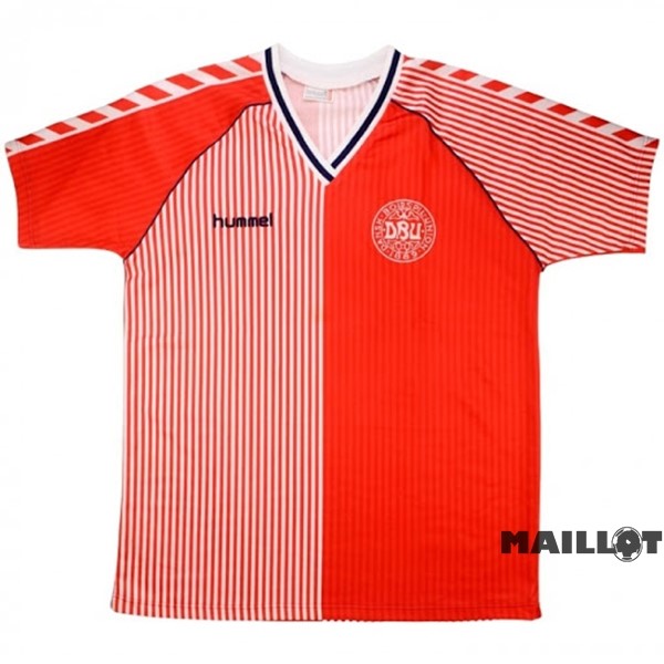 Foot Maillot Pas Cher Domicile Maillot Danemark Retro 1986 Rouge